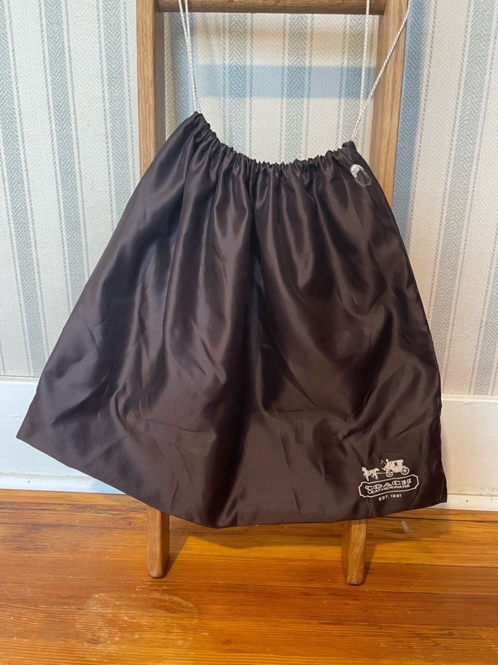 Large Coach Brown Satin Dust Bag